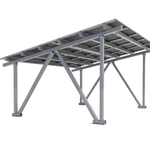 Carport Fotowoltaiczny DUO | 4 stanowiska | Ładowarka EV | 12,60 kWp